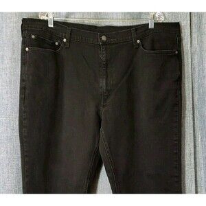 Levis 541 Athletic Fit Taper Leg Jeans Mens 42X34 (actual 42x31.5) Black Stretch
